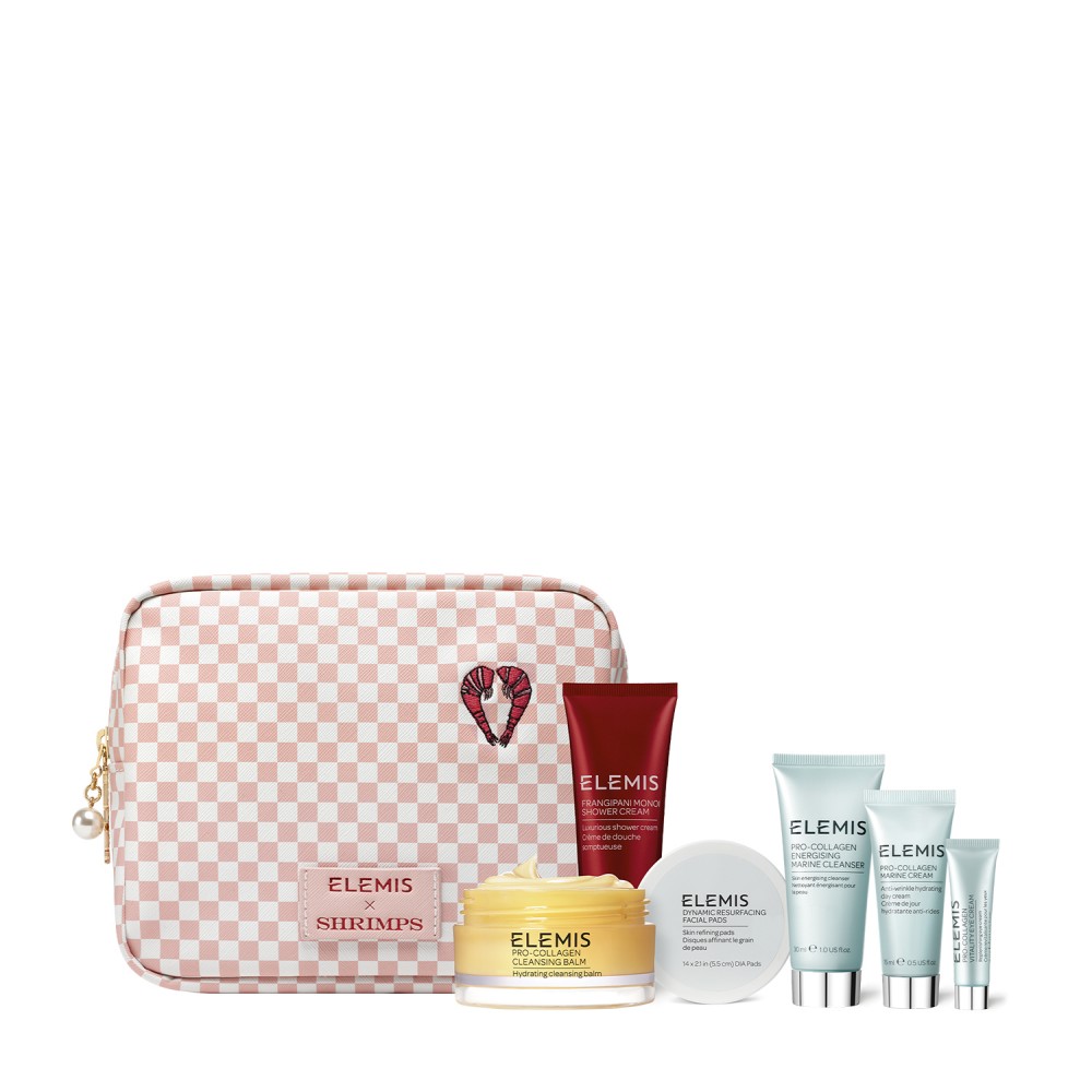 ELEMIS Kit: Shrimps Travel Icons Collection - Легендарна колекція бестселерів у дизайнерській Тревел косметичці для Неї (до 08.2026) ELEMIS Kit: Shrimps Travel Icons Collection - Легендарна колекція бестселерів у дизайнерській Тревел косметичці для Неї (до 08.2026)
